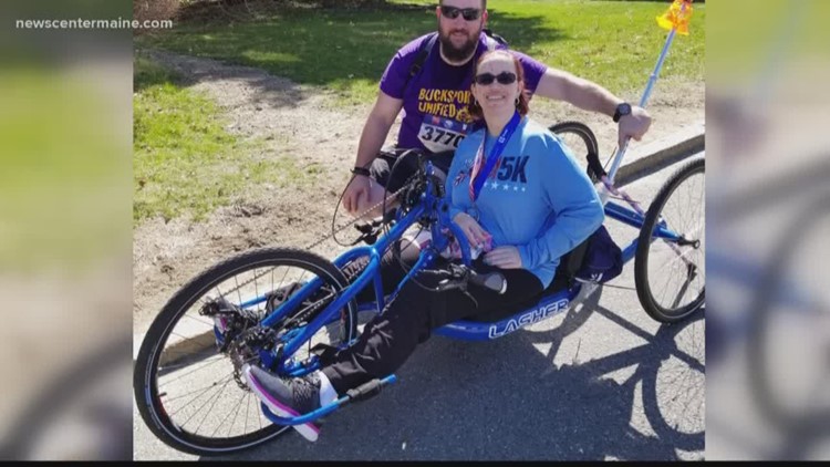 maine vet gets hand-pedal bike