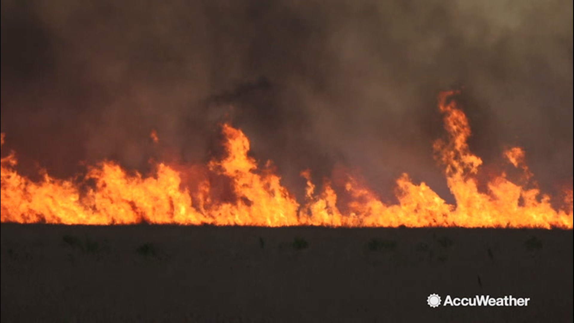 This fire burning in Megargel, Texas on June 23 was started by a lightning strike during a severe storm.  The fire was captured on video by storm chaser Blake Brown.