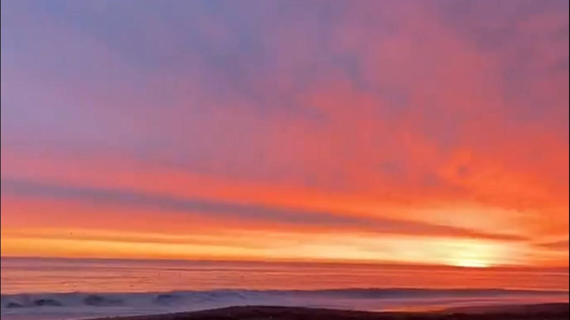 Twitter user @MARLEYGIRLMJ captured a beautiful sunrise in Hull, Massachusetts, before rain arrived later in the day on Feb. 5.