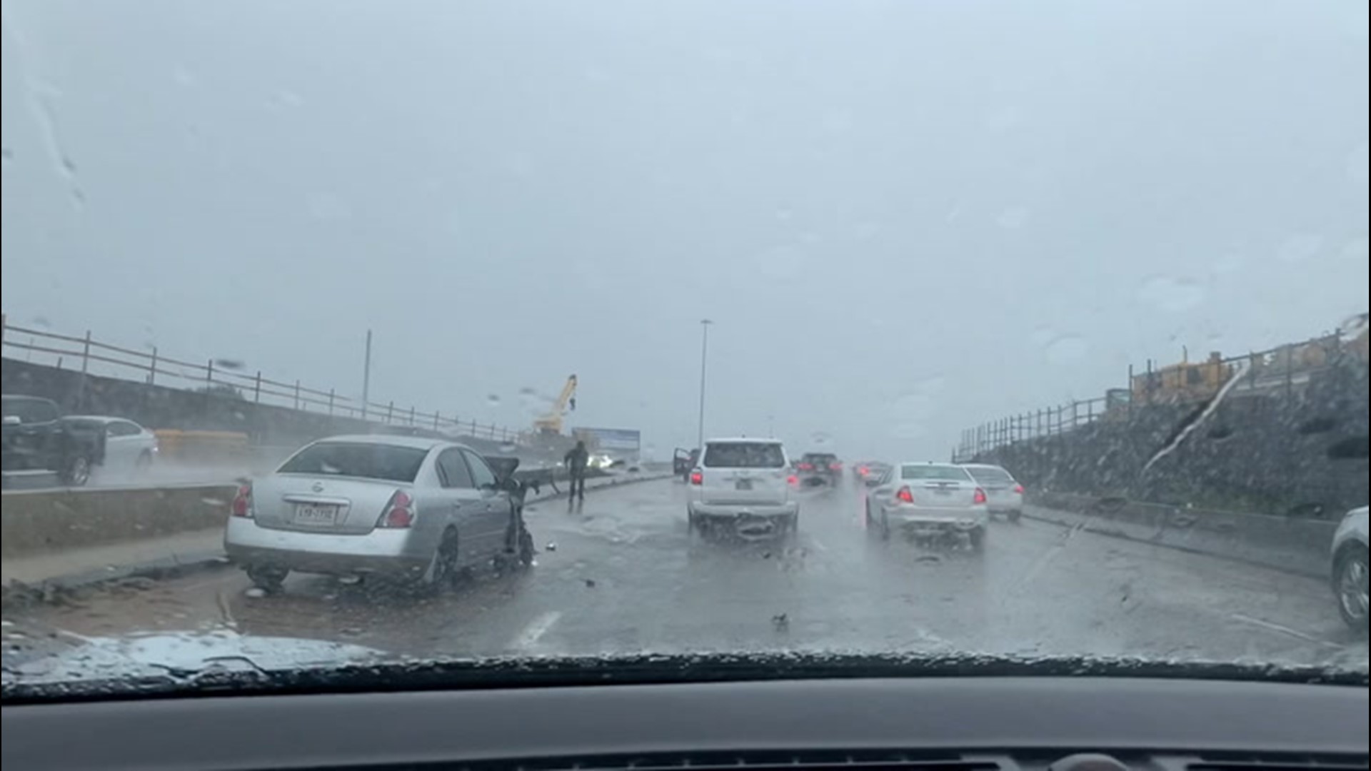 Memorial Day is a washout in Dallas. Drivers hydroplaned on wet highways, and urban flooding was reported across the DFW Metroplex on May 25.