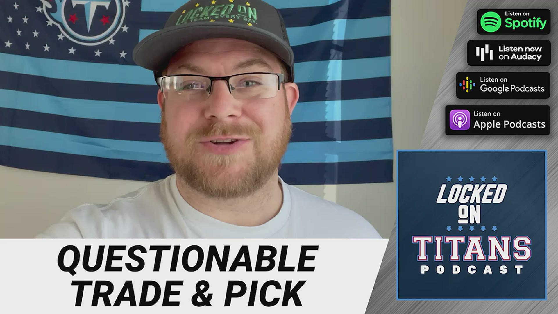 The host of the Locked On Titans podcast reacts to the team trading picks in the fourth round of the NFL Draft