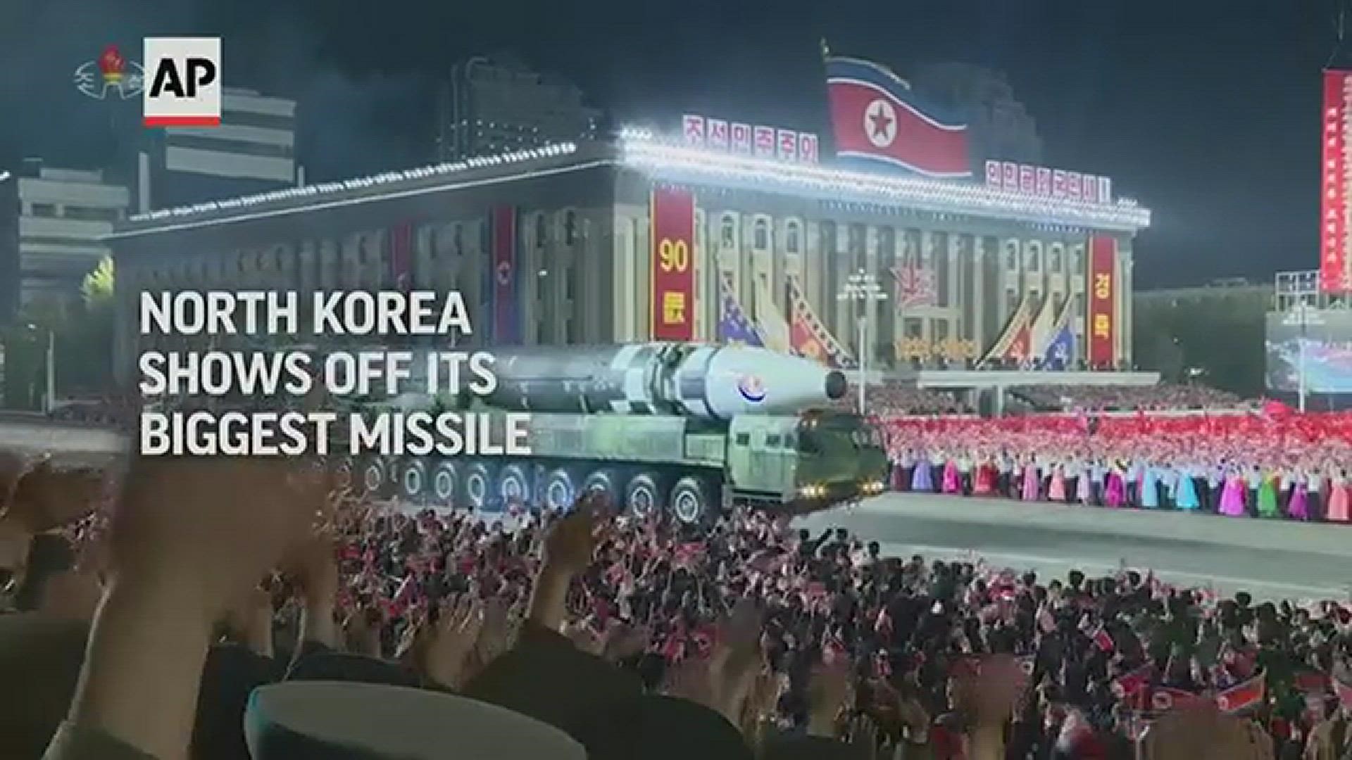 North Korean leader Kim Jong Un vowed to accelerate the development of nuclear weapons and threatened to use them, if provoked, in a speech at a military parade.