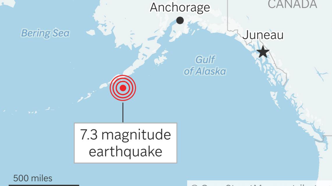 An Alaska tsunami warning had residents scrambling for high ground after 7.3 magnitude earthquake