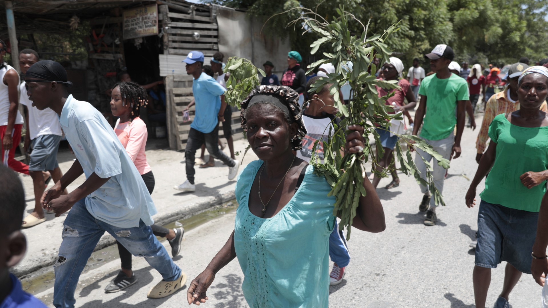 Dozens of people gathered in Haiti to denounce the kidnapping of American nurse Alix Dorsainvil by armed gunmen.
