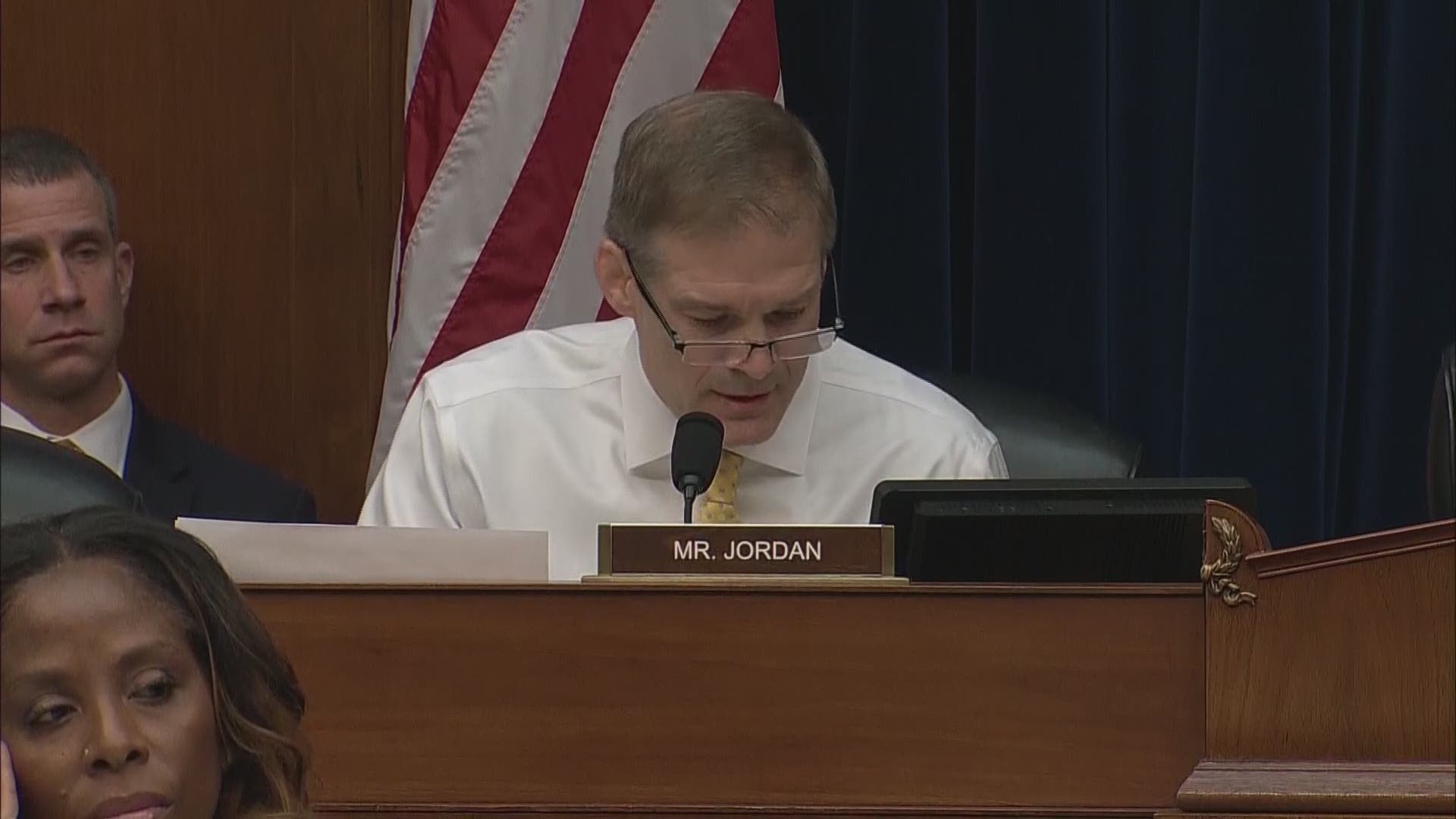Jordan questioned Cohen during his testimony before the House Oversight Committee