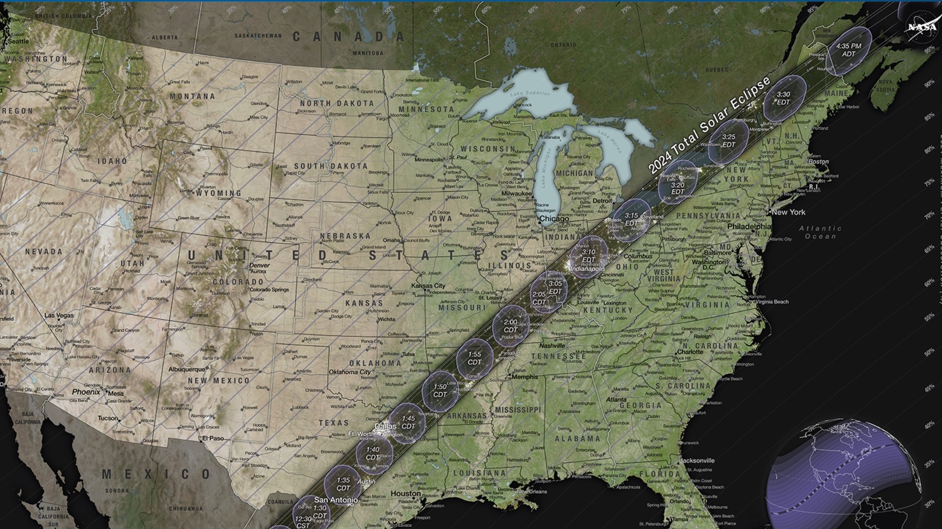 Total solar eclipse 2024 What does 'path of totality' mean