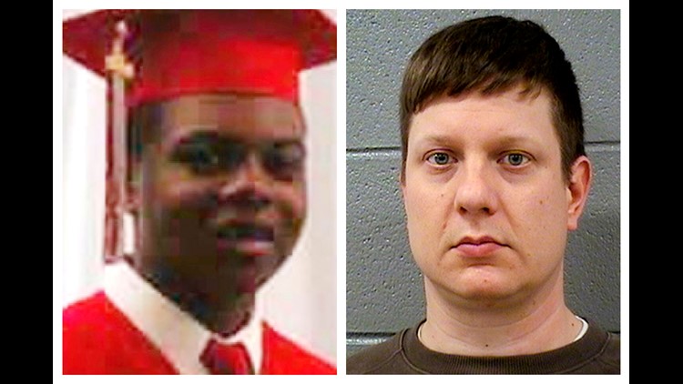 Jurors heard opening arguments Monday from lawyers in controversial case in which white officer shot black teen 16 times