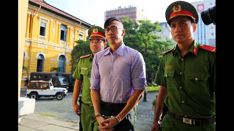 William Nguyen from Houston Texas was arrested June 10 during protests in the southern commercial hub of Ho Chi Minh City against a proposed law on special economic zones that many say would benefit Chinese investors