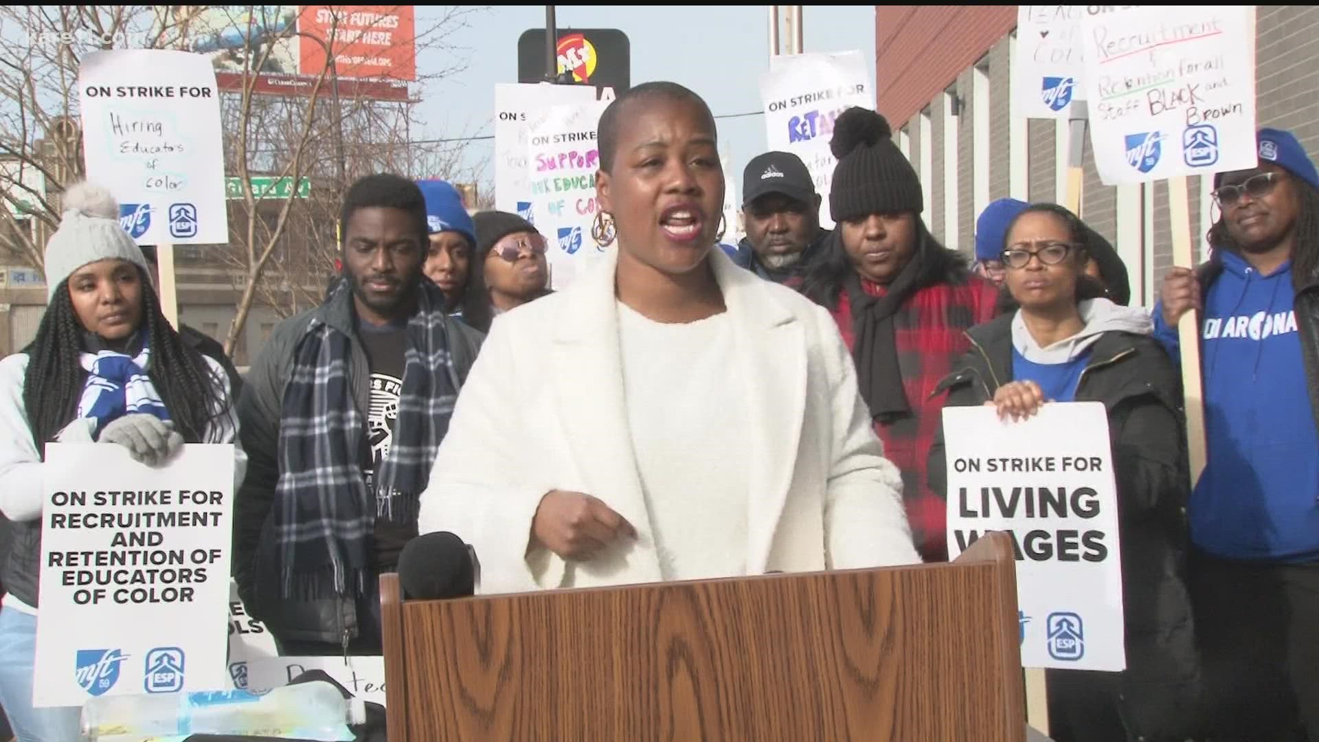 On the ninth day of the Minneapolis teachers strike, the NAACP is advocating for equitable conditions for Black educators.