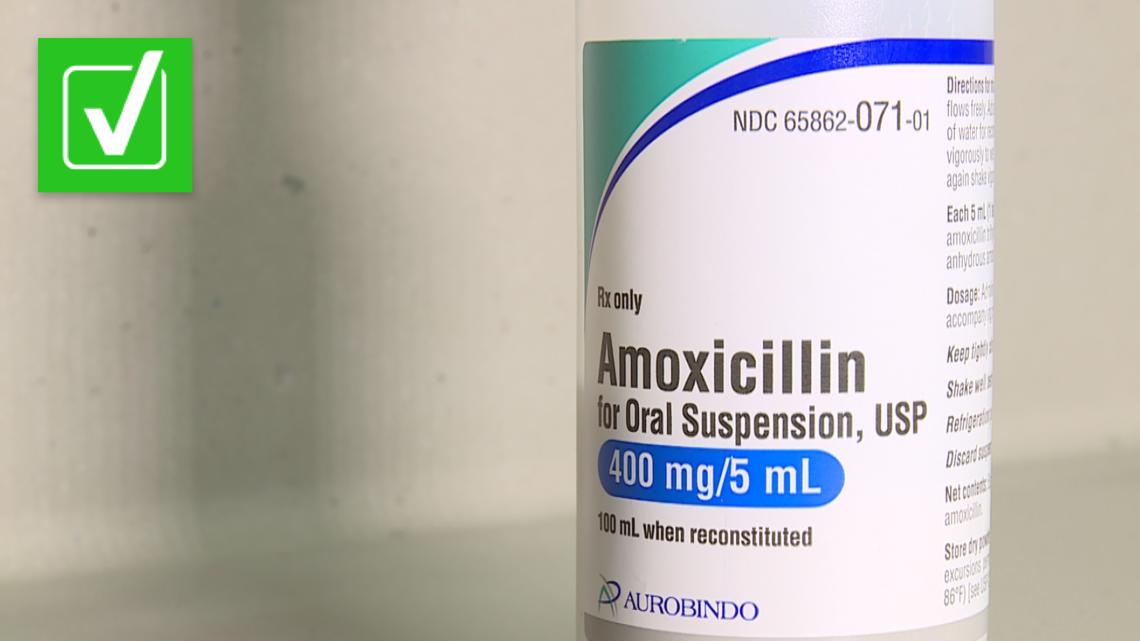 There is an amoxicillin antibiotic shortage in the U.S