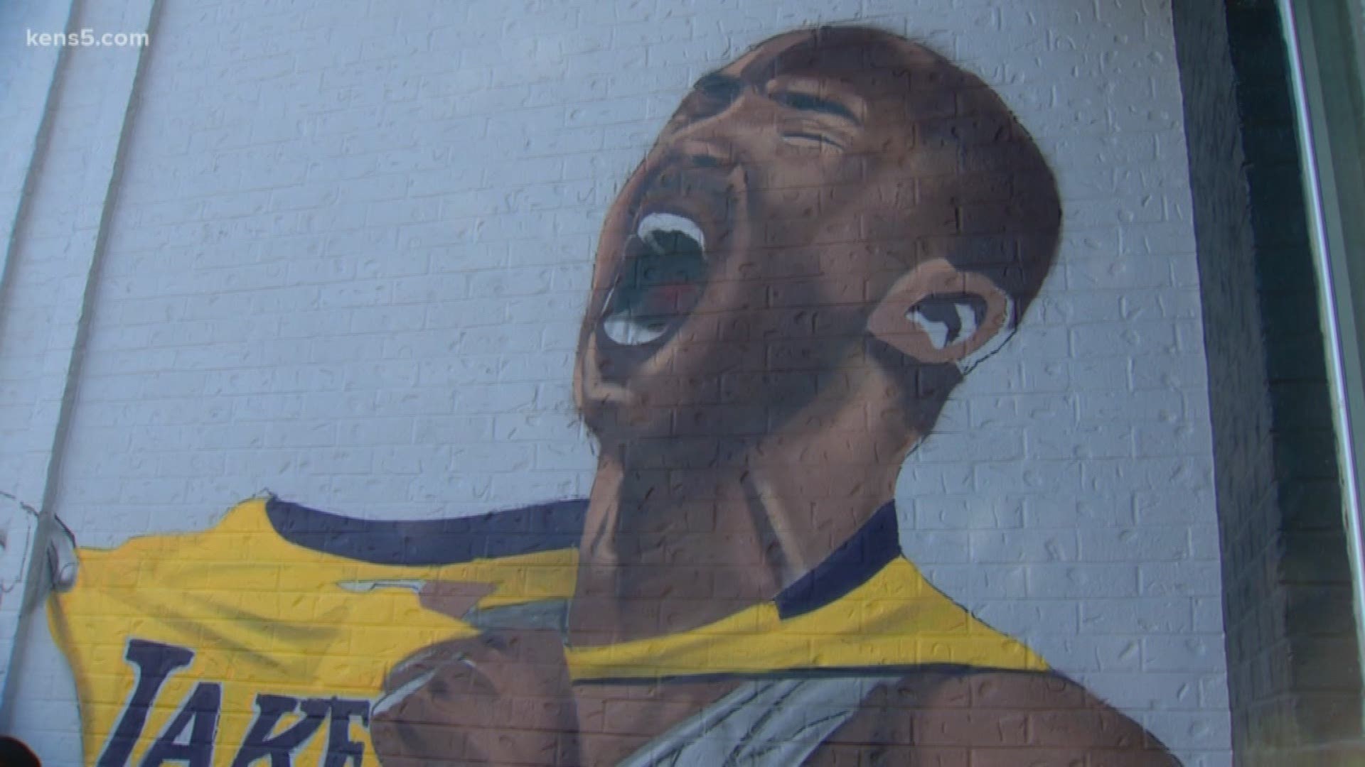 A local San Antonio artist turned his grief into art, creating a mural of Kobe Bryant and giving locals a chance to pay their respects to the basketball legend.