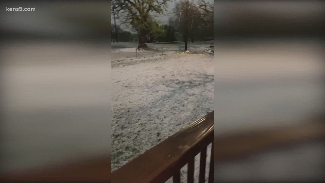 Storms batter San Antonio with hail as big as limes