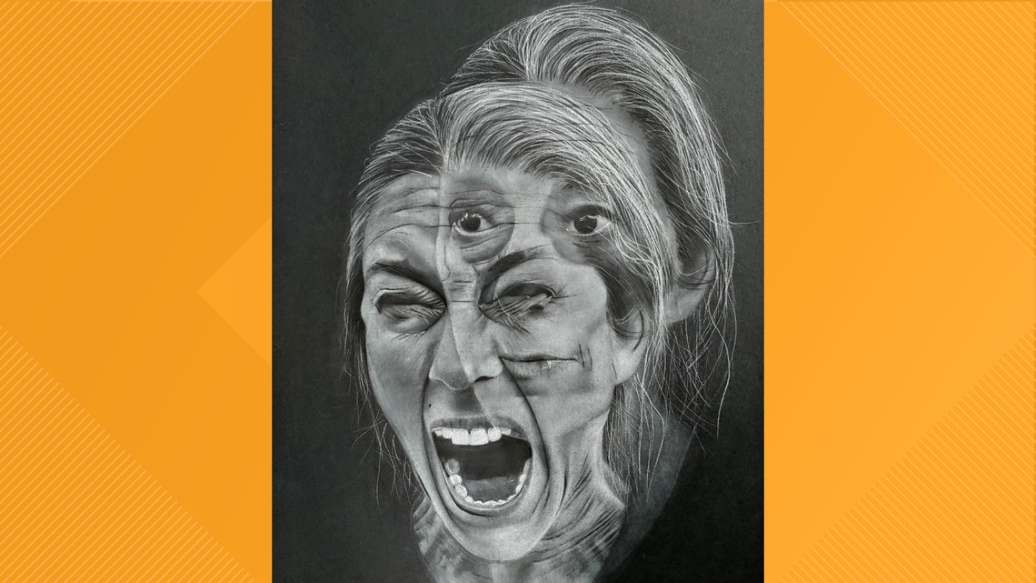 Teen's nationally recognized artwork depicts a panic attack - Vimarsana News