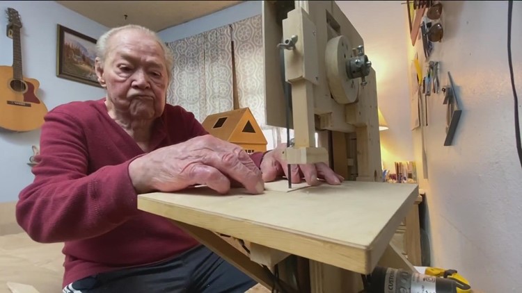 91-year-old woodworker was told a table saw was too dangerous, so he built his own