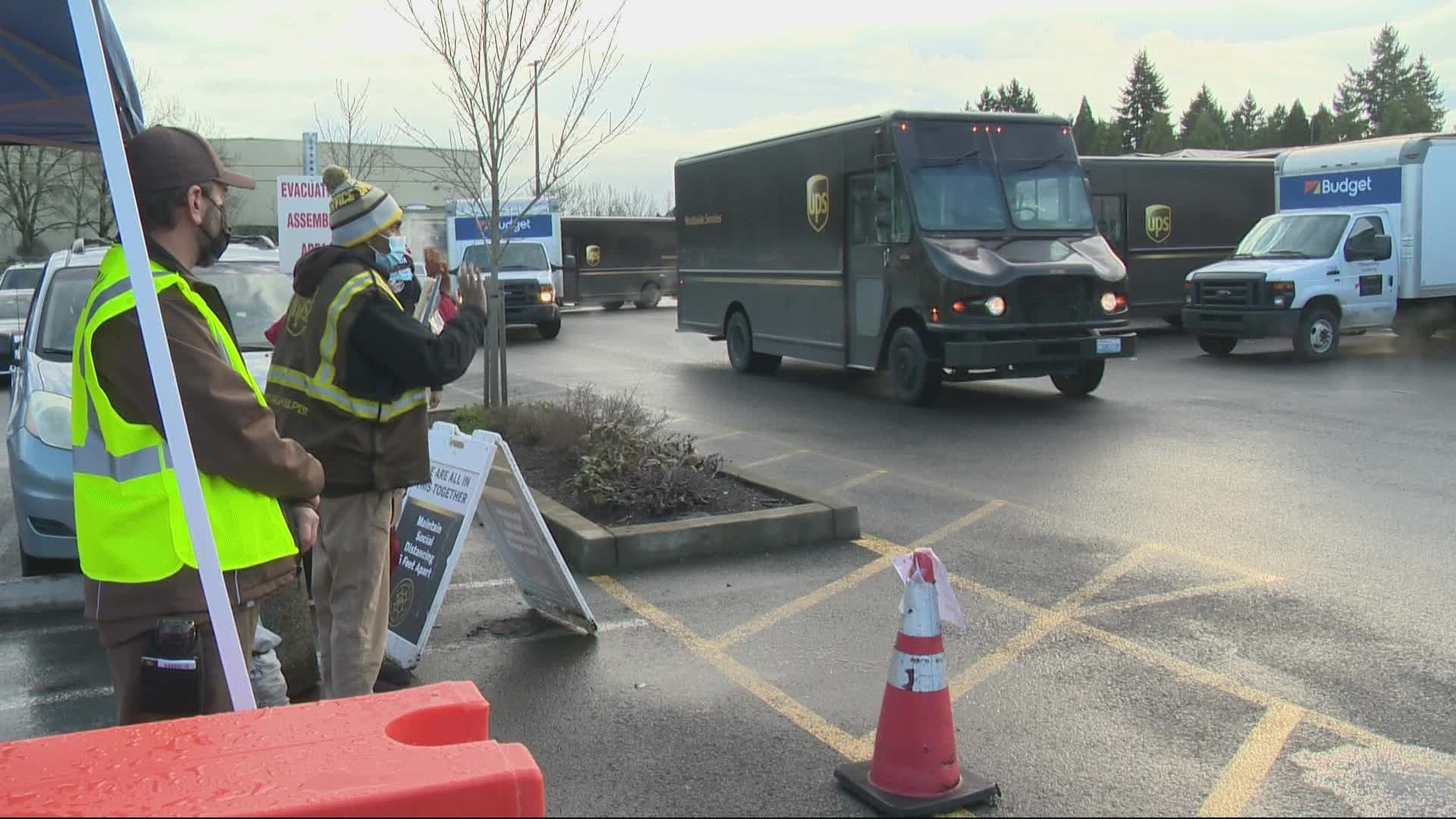 Sanjeeta Pretap visits a Vancouver UPS center several times a week because the deliver trucks brighten her son's day. On Dec. 23, he got a special surprise.