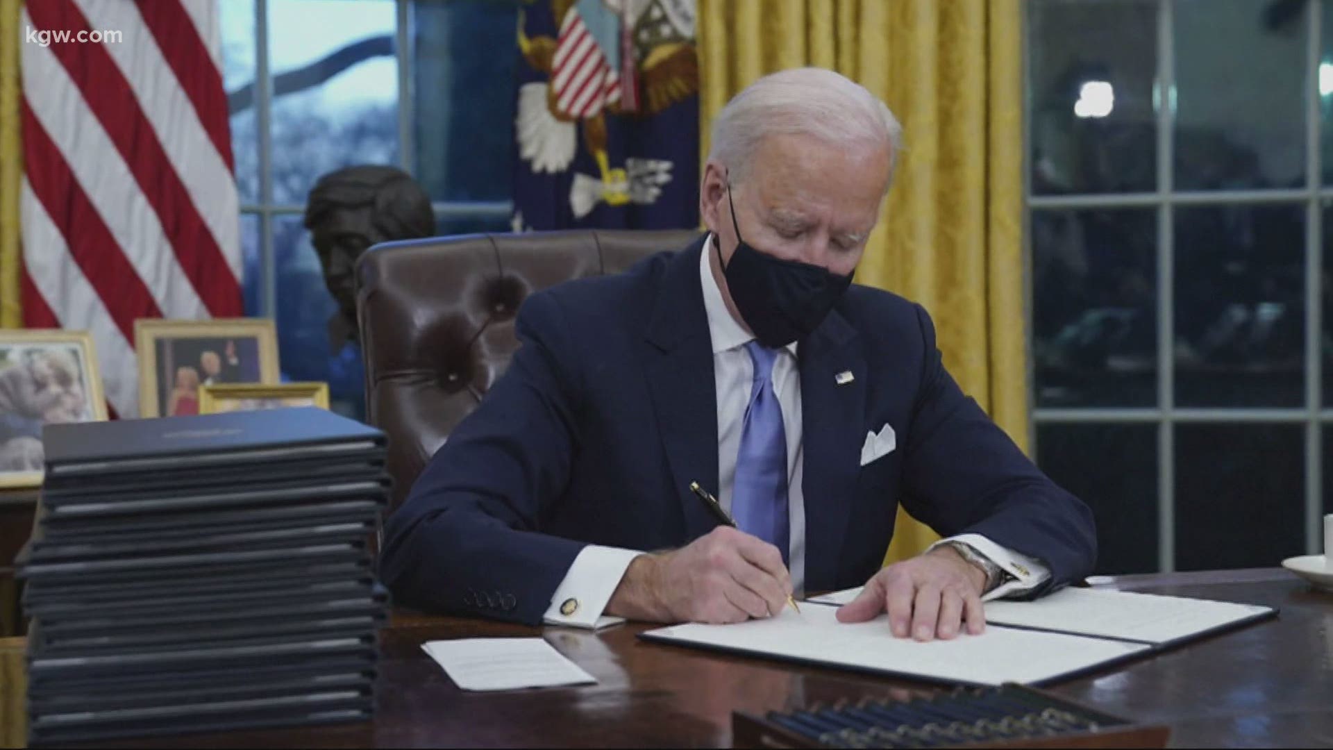 President Biden signed 17 executive orders, including two addressing climate change. Devon Haskins spoke with an environmental advocacy group about the new actions.