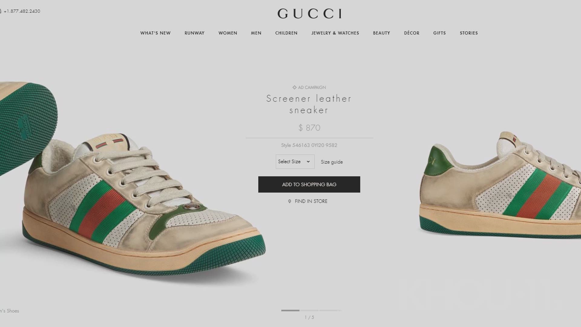 dirty trainers gucci
