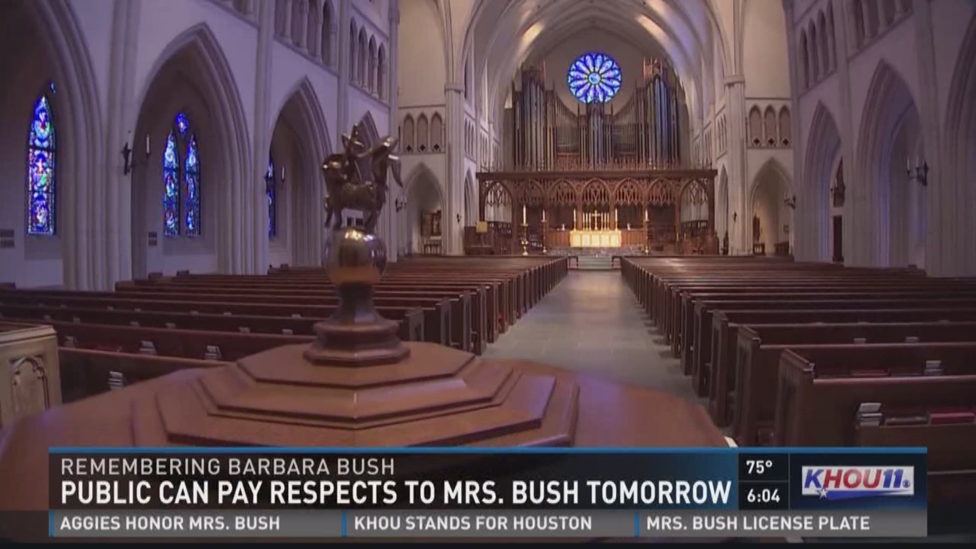 Heavy security presence and strict rules will be in place on Friday at St. Martin's Church for the Barbara Bush visitation. 