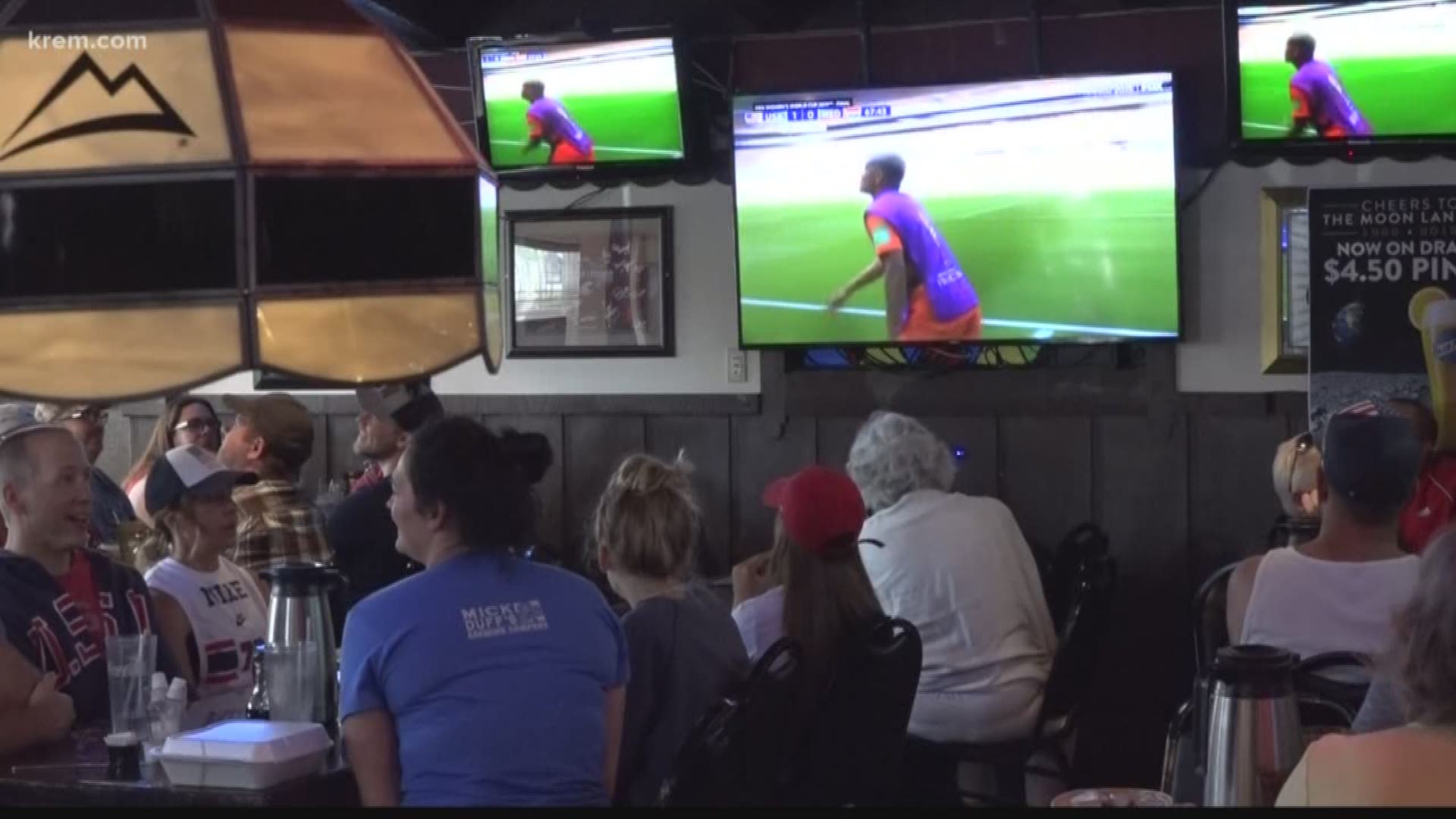 The US Women's Soccer Team won the World Cup Final Sunday, and Shayna Waltower caught up with patrons watching the action at the Swinging Doors in downtown Spokane.
