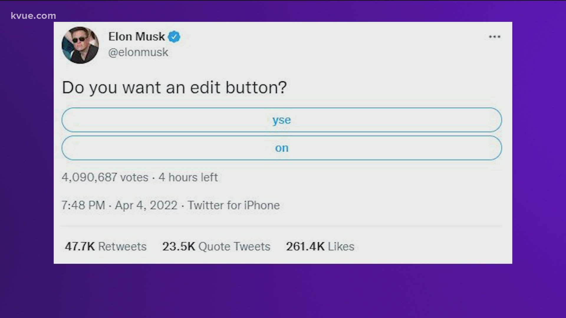 The question now is whether he'll deliver on the elusive edit button many users have been clamoring for since the company's birth in 2006.