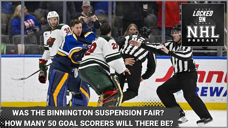 Jordan Binnington Gets Suspended For His Antics While Top NHL Stars Try to Reach 50 Goals