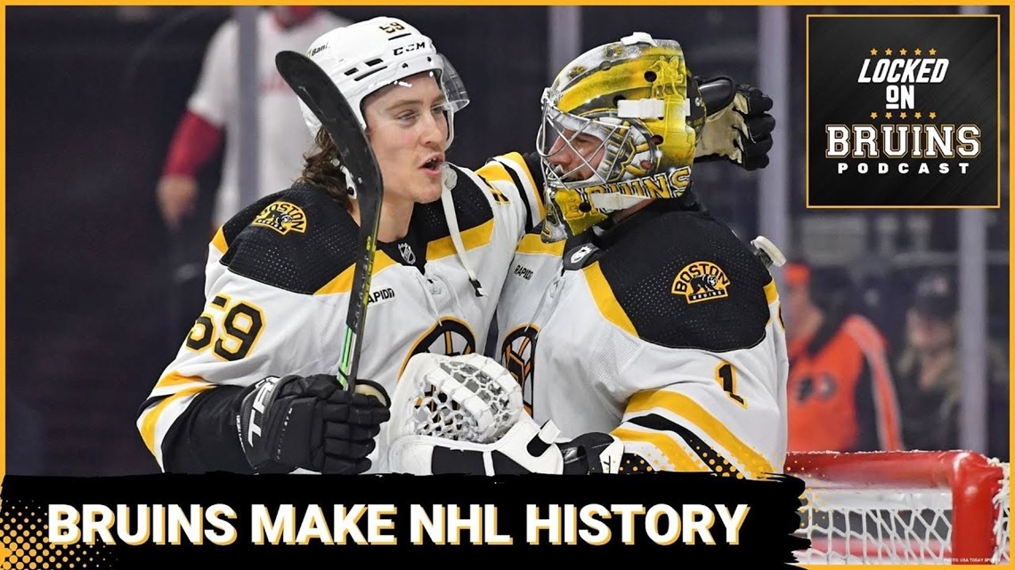 On the Boston Bruins reach 63 wins thanks to David Pastrnak's 60th goal ...