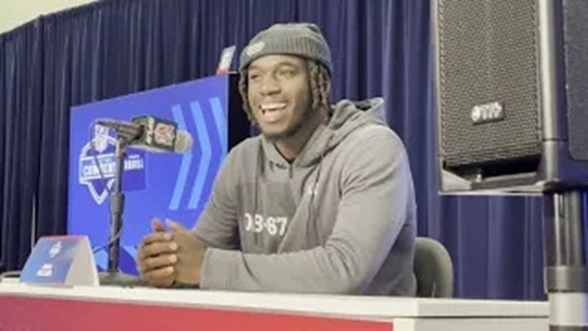 Miami defender James Williams talked at the 2024 NFL Scouting Combine about the transition from safety to linebacker.