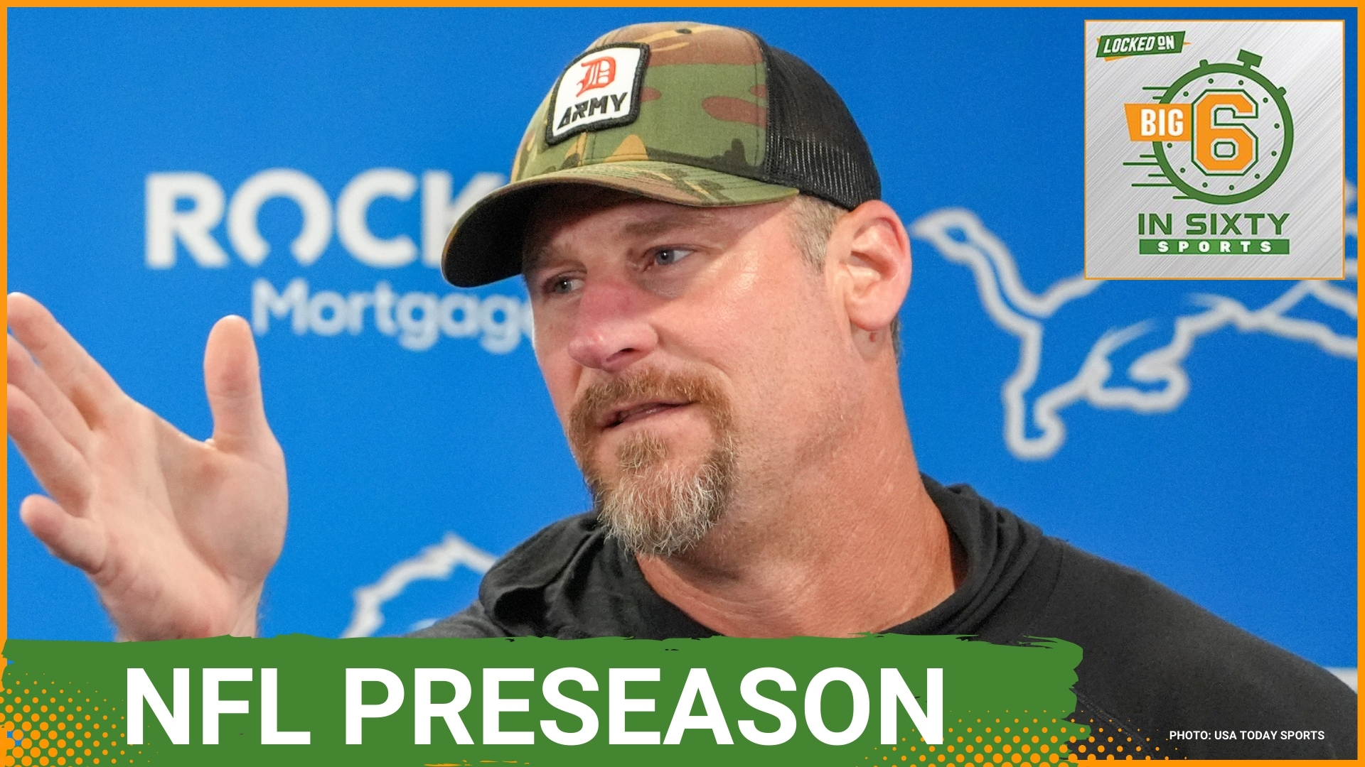 The Lions and Giants get ready for a preseason battle, and the Seahawks keep fighting. The Bills will play Josh Allen, and the Panthers face off with the Patriots.