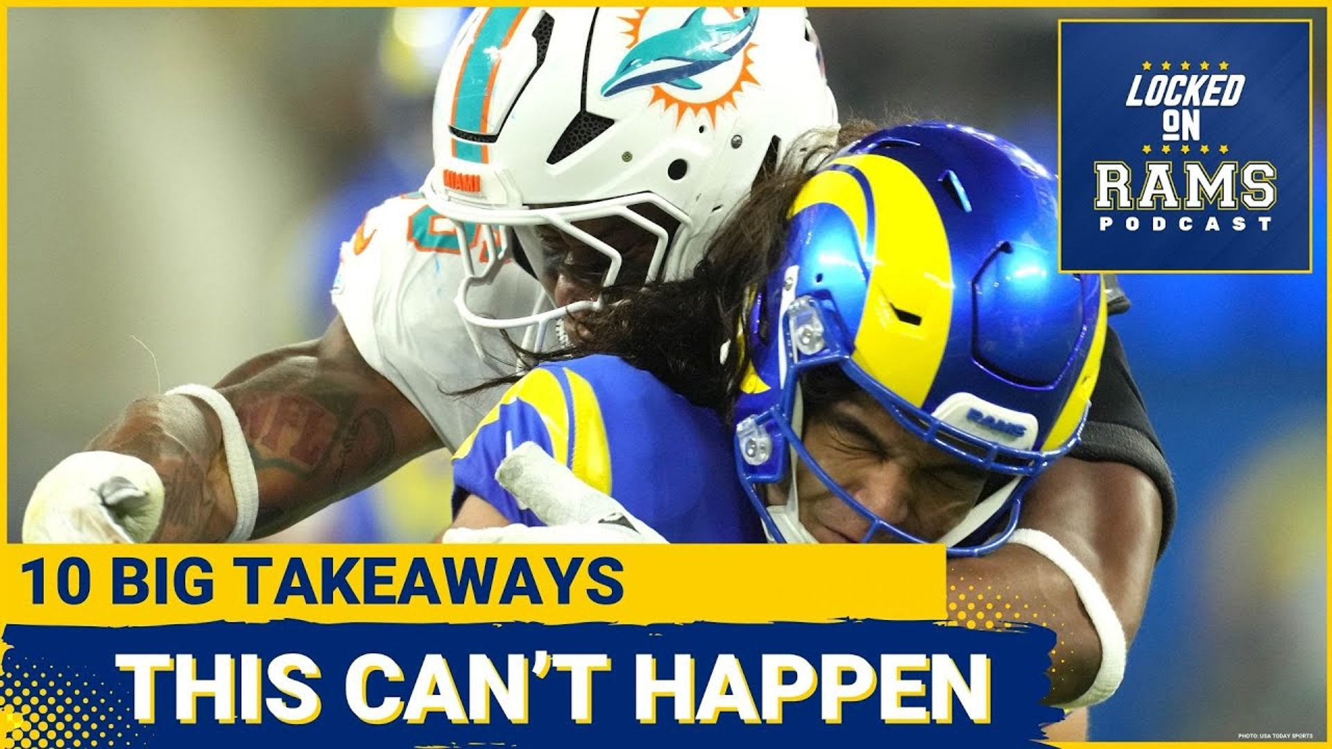 The Los Angeles Rams fell to 4-5 and a game and a half behind the Cardinals in the NFC West after a frustrating loss to the Dolphins on Monday Night Football.