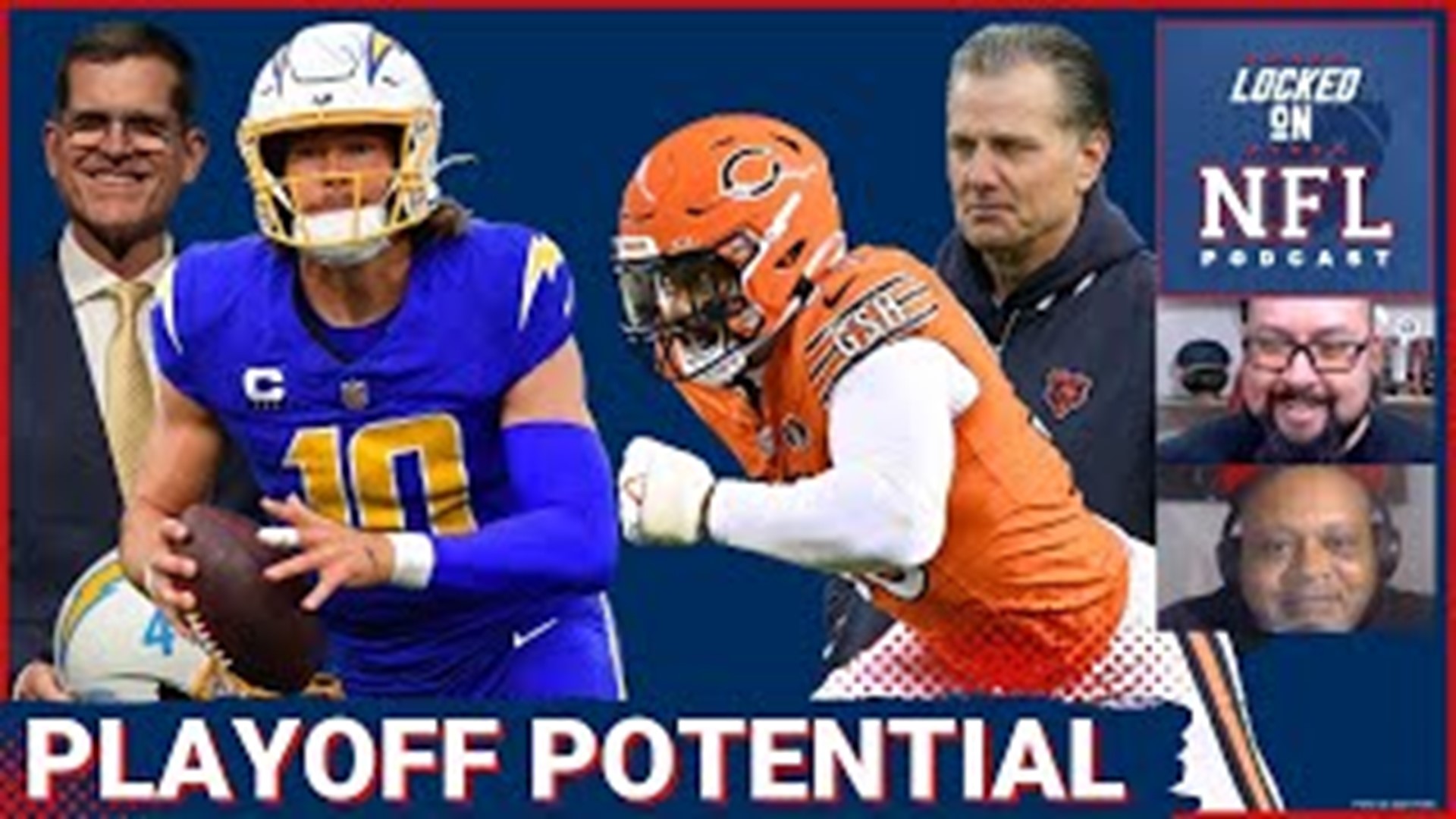 Our look at non-playoff teams in 2023 that are most set up to make the NFL postseason in 2024 including the Los Angeles Chargers and Chicago Bears.