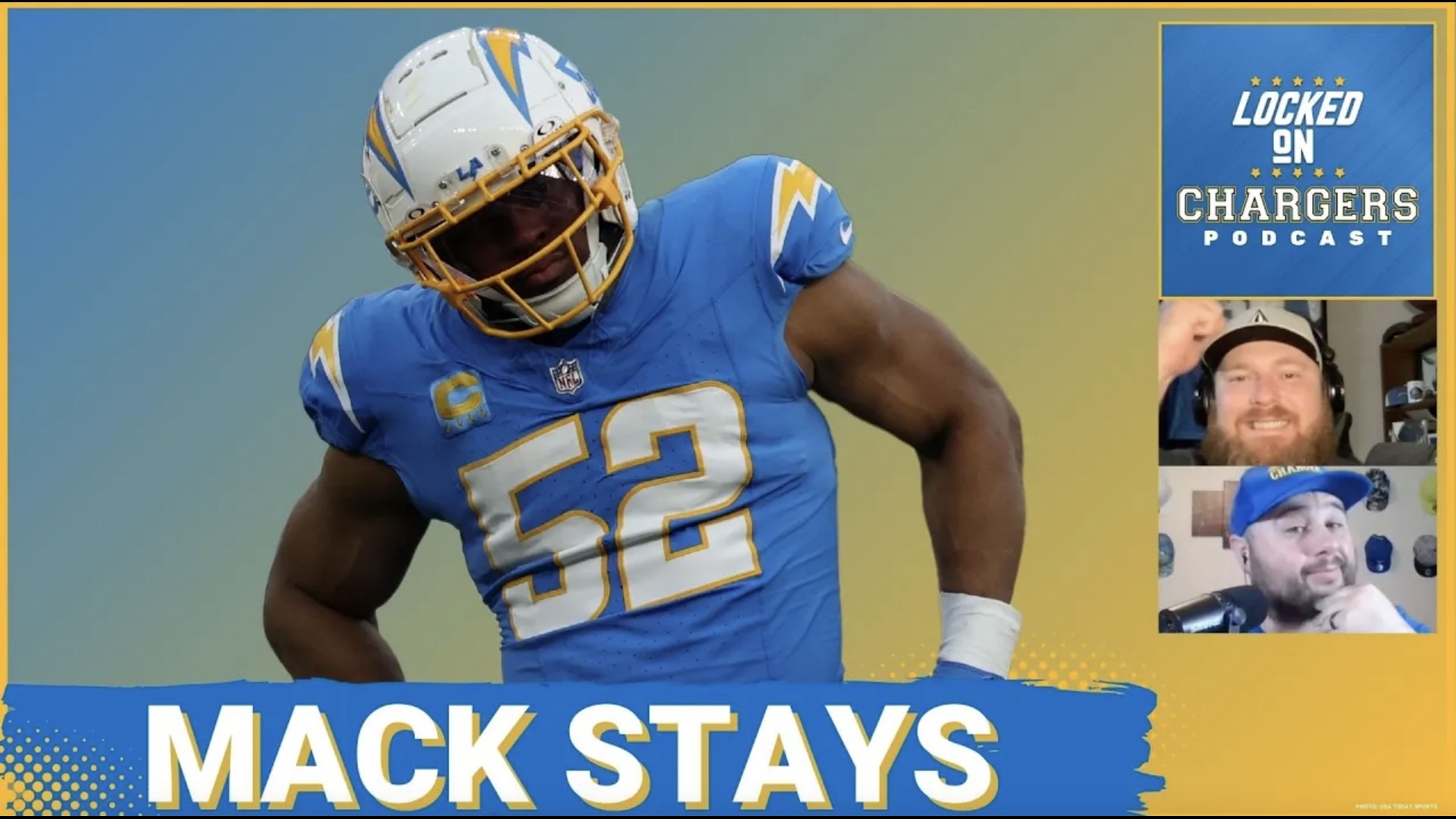 Khalil Mack is the man and he showed it by restructuring his contract to keep himself on the Chargers right when it seemed like he would be gone.