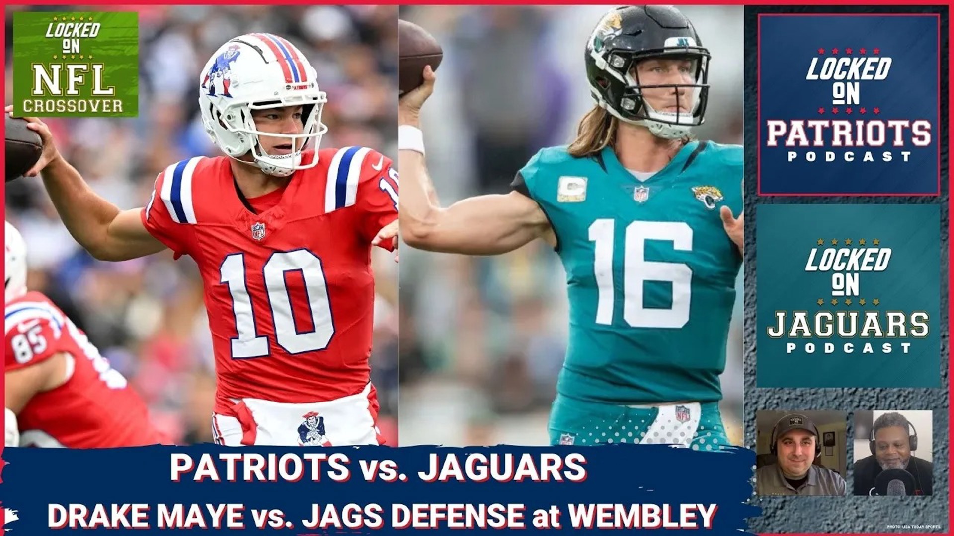 New England Patriots rookie quarterback Drake Maye will lead his team into a Week 7 battle against the Jacksonville Jaguars at Wembley Stadium in London, UK.