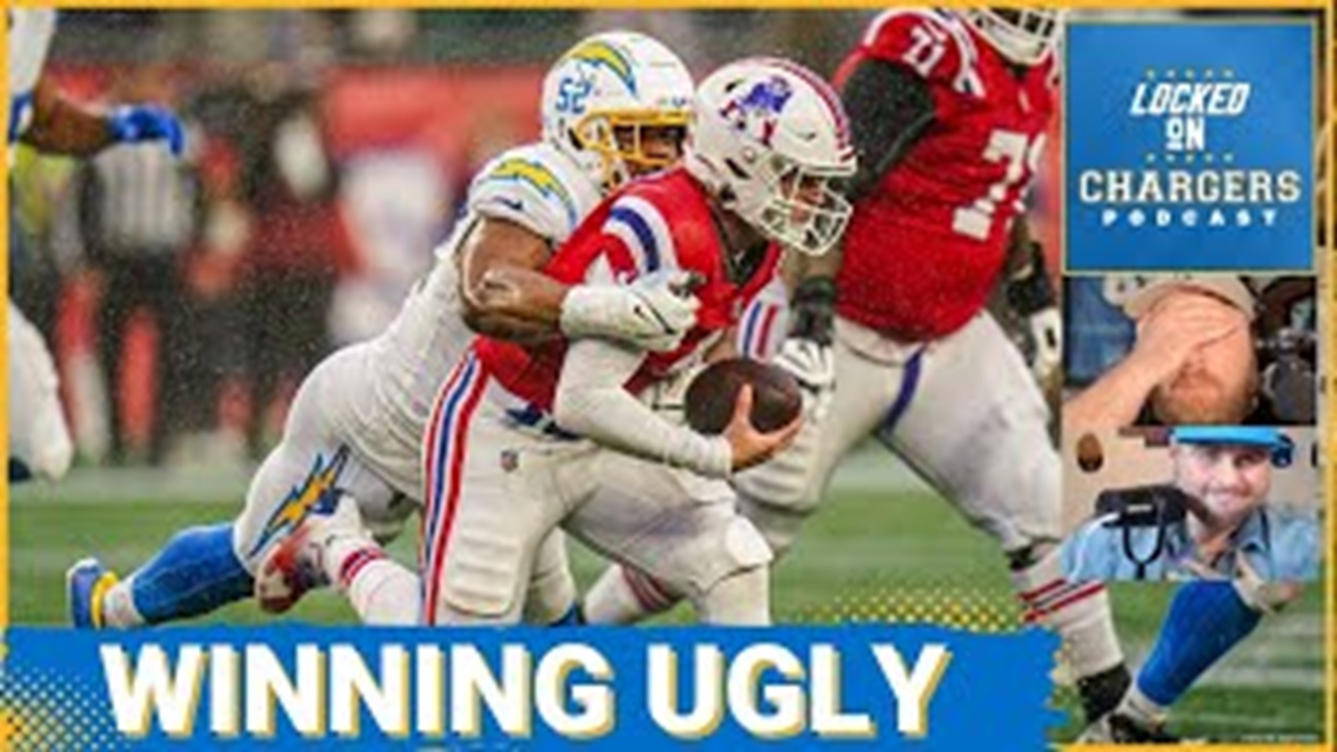 The Chargers did what they had to do in New England on Sunday battling the rough conditions to pull out a sloppy win against a bad team.