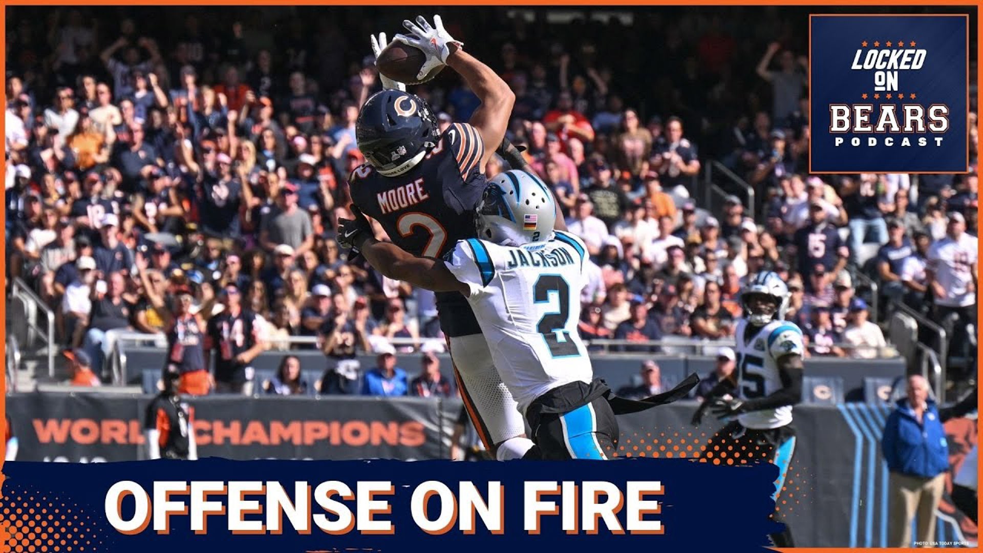 Chicago Bears center Coleman Shelton said it best when the FOX broadcast caught him with a hot mic: "We got f****** fire, man!"