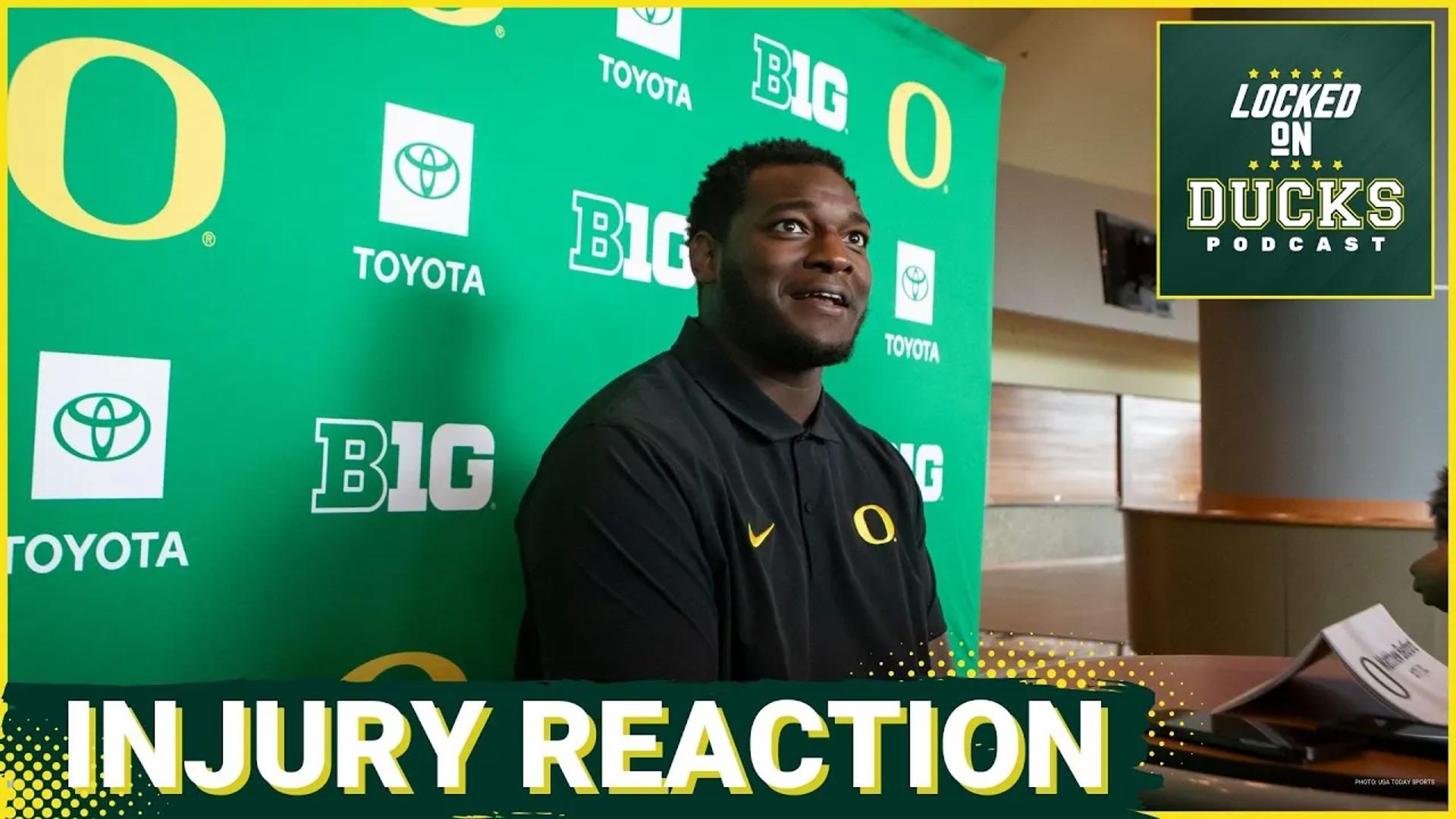 Oregon transfer offensive lineman Matthew Bedford has suffered an injury that will keep him out for an extended period of time.