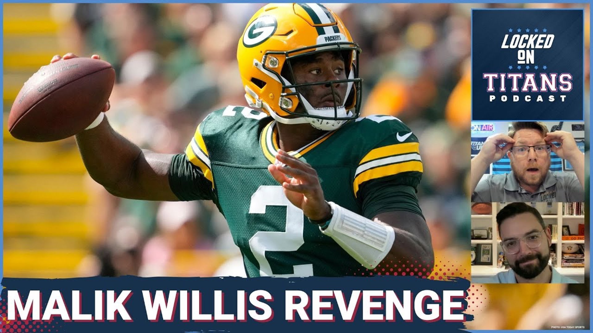 The Tennessee Titans take on the Green Bay Packers in a revenge game for Malik Willis