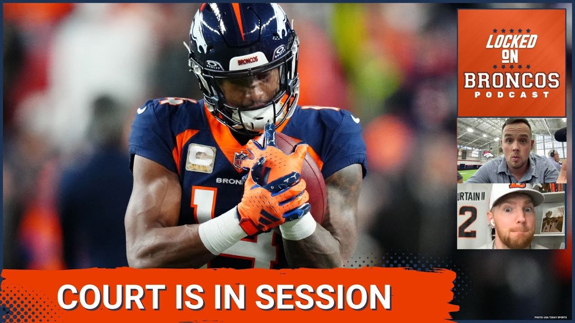 Denver Broncos wide receiver Courtland Sutton will be present for practice this week.