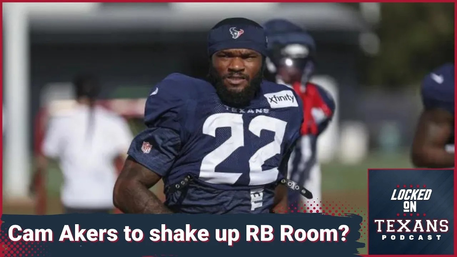 Veteran running back Cam Akers was a late addition to the Houston Texans' training camp roster.