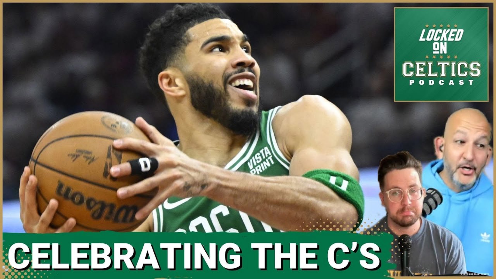 Celebrating Boston Celtics halfway to their NBA championship goal