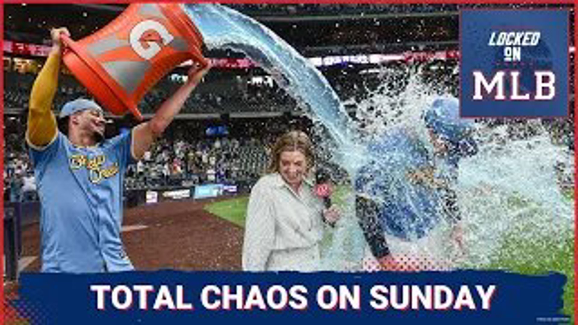 There was total anarchy in baseball on Sunday. The Diamondbacks blew a gigantic lead to the Brewers. The Mets prevented the Phillies from clinching.