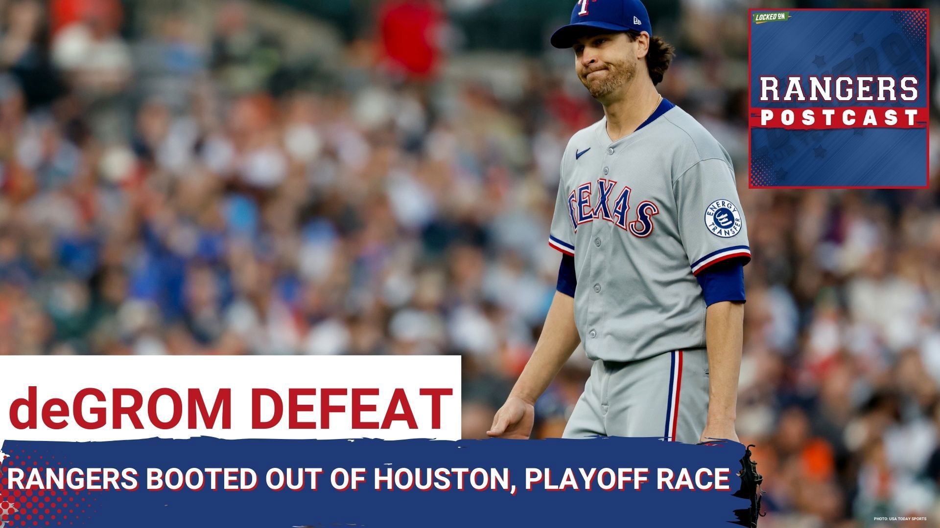 The Rangers were swept out of Houston 5-2, as the Astros won the 'Silver Boot' season series. All-Star Jacob deGrom took the loss, the Rangers 4th in a row.