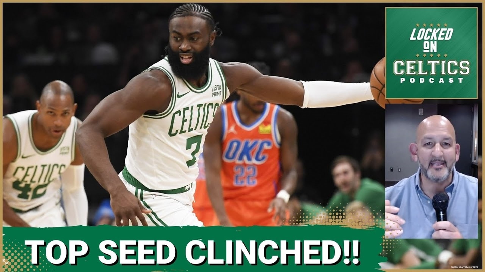 The Celtics have clinched the best record in the NBA with a big win over the OKC Thunder. It's their 60th win of the year, and it came thanks to a heavy dose of Kris