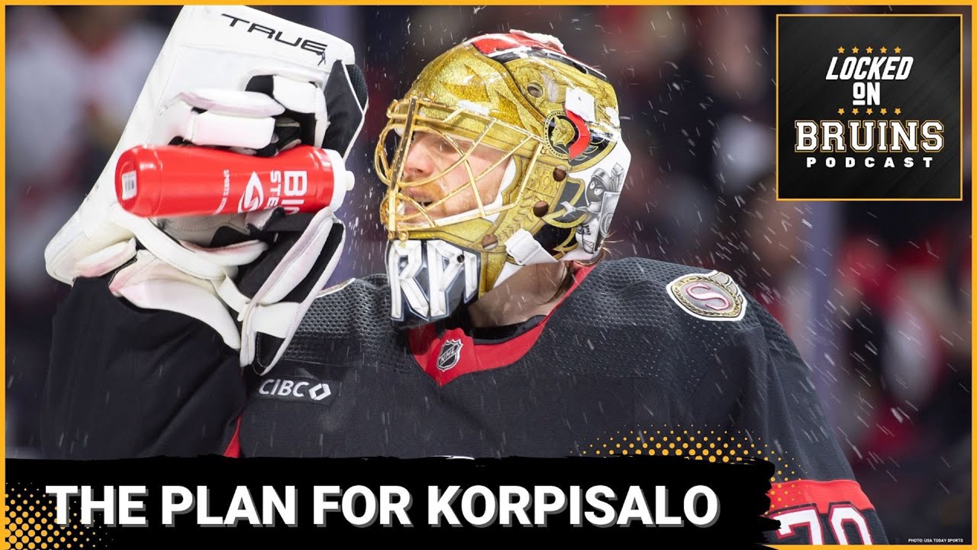 The plan for Joonas Korpisalo + RIP Bruins Centennial logo