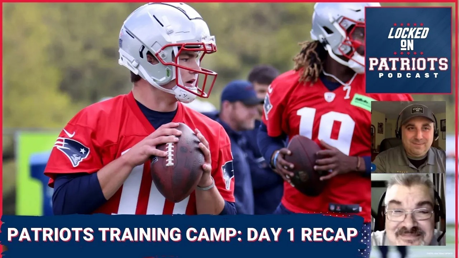 The New England Patriots were back in action on the Gillette Stadium practice fields on Wednesday, as they opened 2024 training camp.