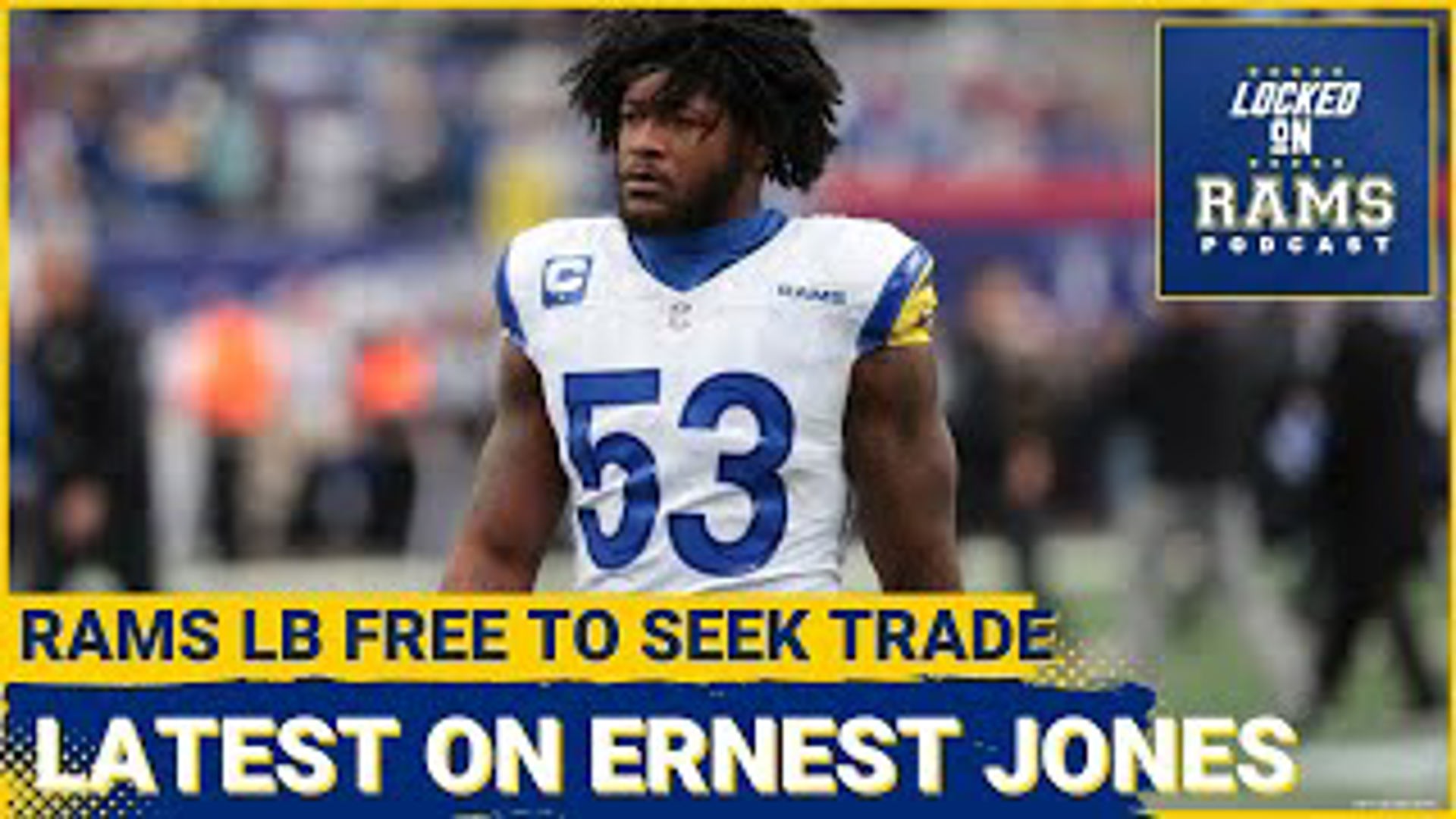 Los Angeles Rams linebacker Ernest Jones has been given permission to pursue a trade after negotiations on an extension have continued to stall.