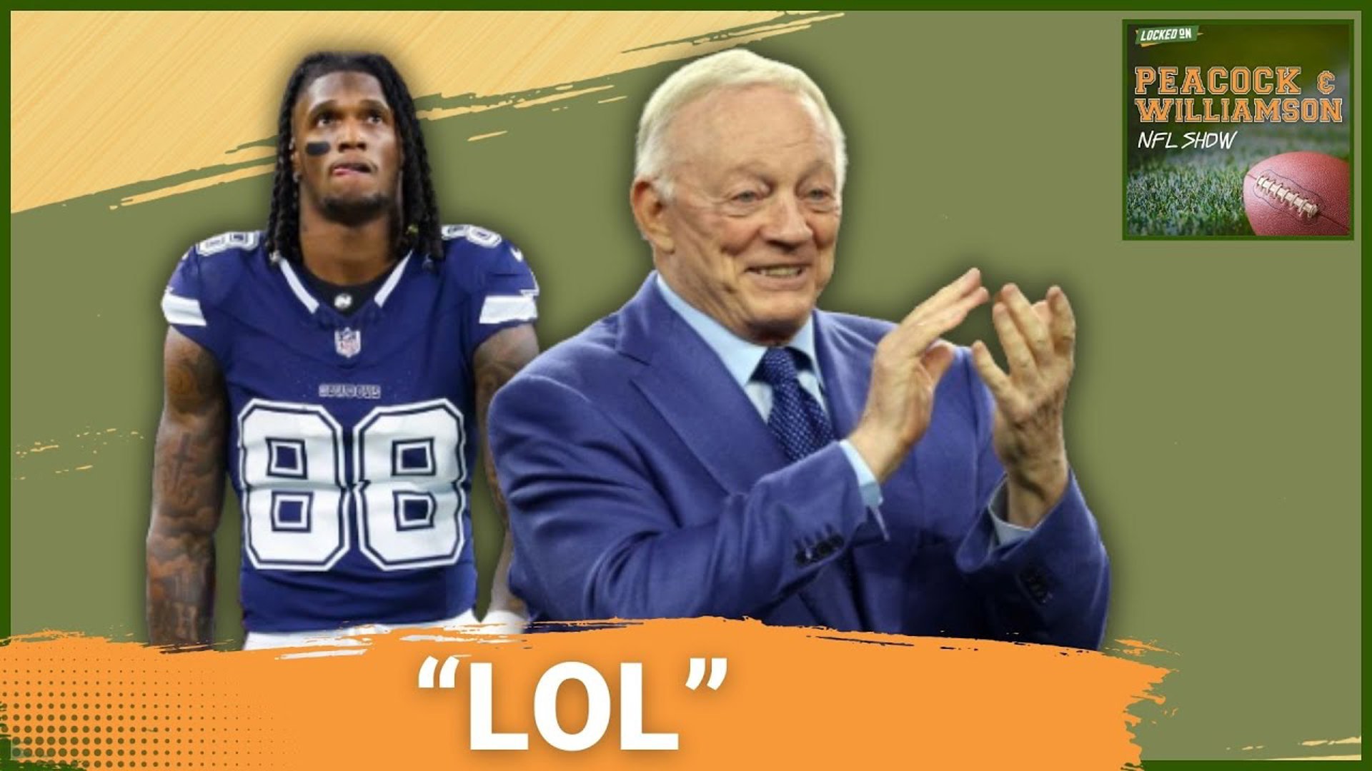 All CeeDee Lamb could do was laugh at Dallas Cowboys owner Jerry Jones' comments on contract negotiations.