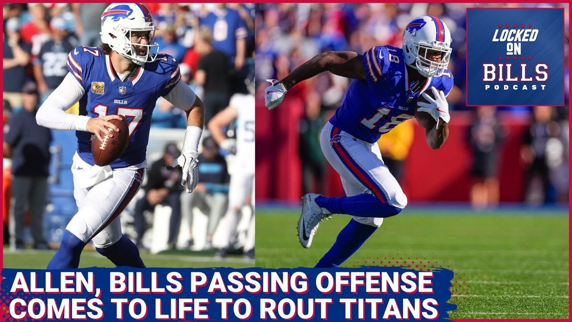 Buffalo Bills, Josh Allen overcome slow start & Amari Cooper scores TD in debut to rout Titans