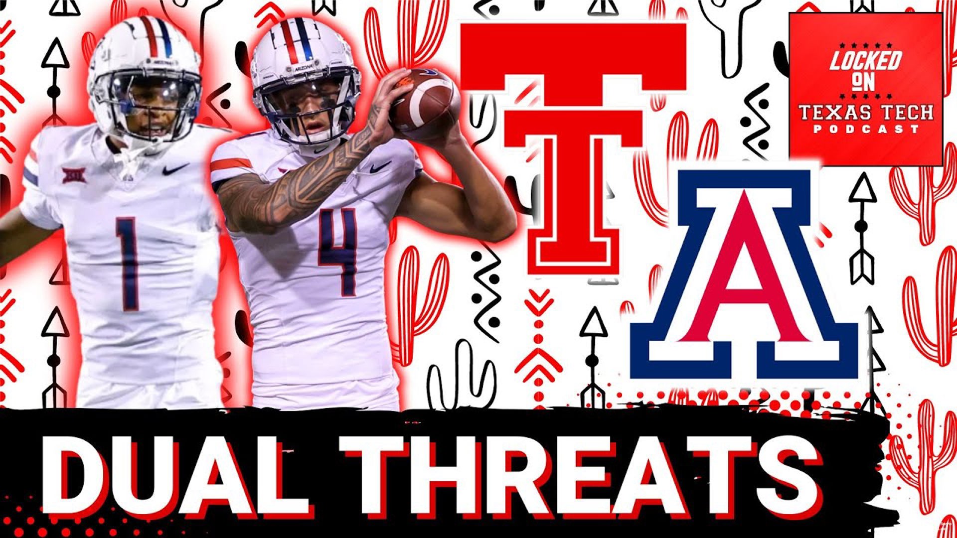 Today from Lubbock, TX, on Locked On Texas Tech:

- AZ Head Coach Brent Brennan
- bigger threat to Tech?
- pass catchers
- is the penalty trend real?