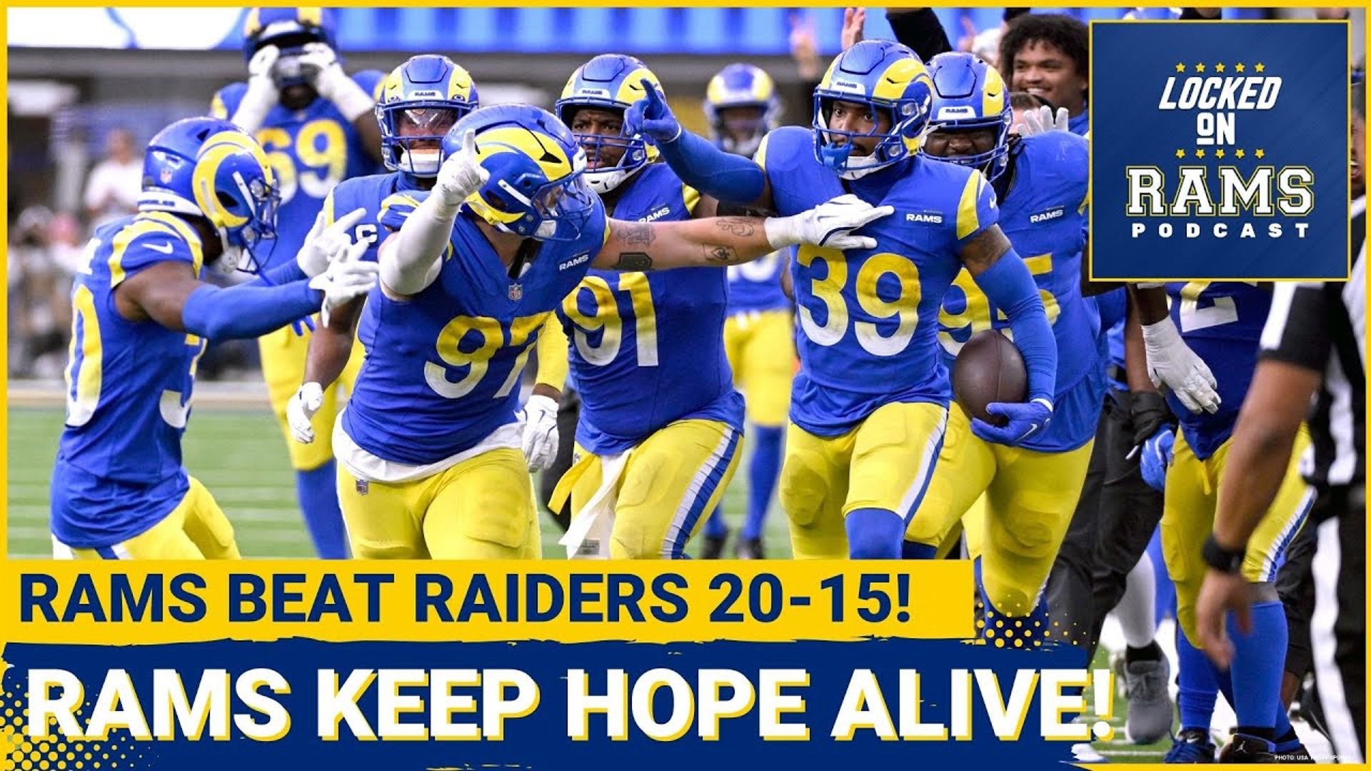 The Los Angeles Rams beat the Raiders 20-15 in week 7 to keep their slim playoff hopes alive. D-Mac and Travis break down the good, bad, and the ugly from the Rams W