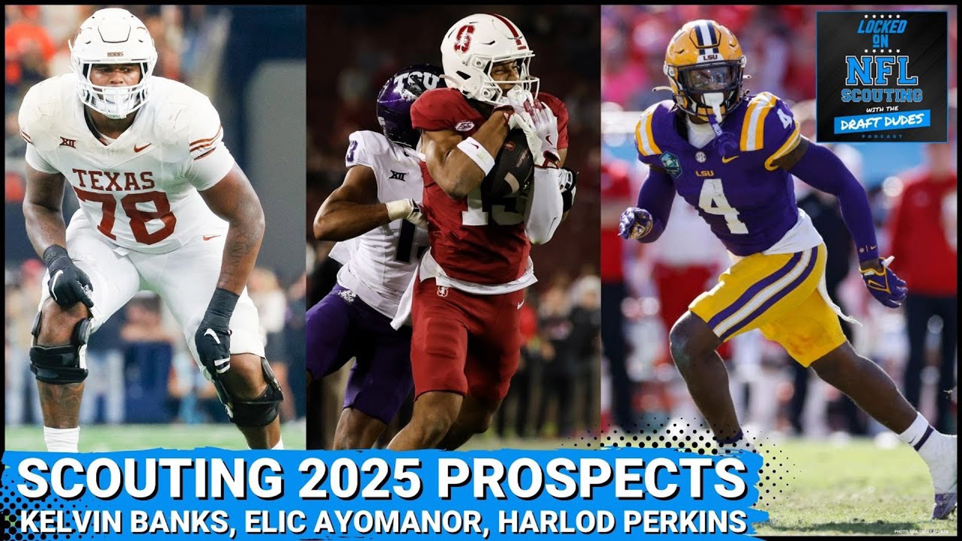 Can Kelvin Banks be the first offensive lineman drafted? What is the ceiling for Elic Ayomanor? What does the future hold for Harold Perkins and where does he fit in